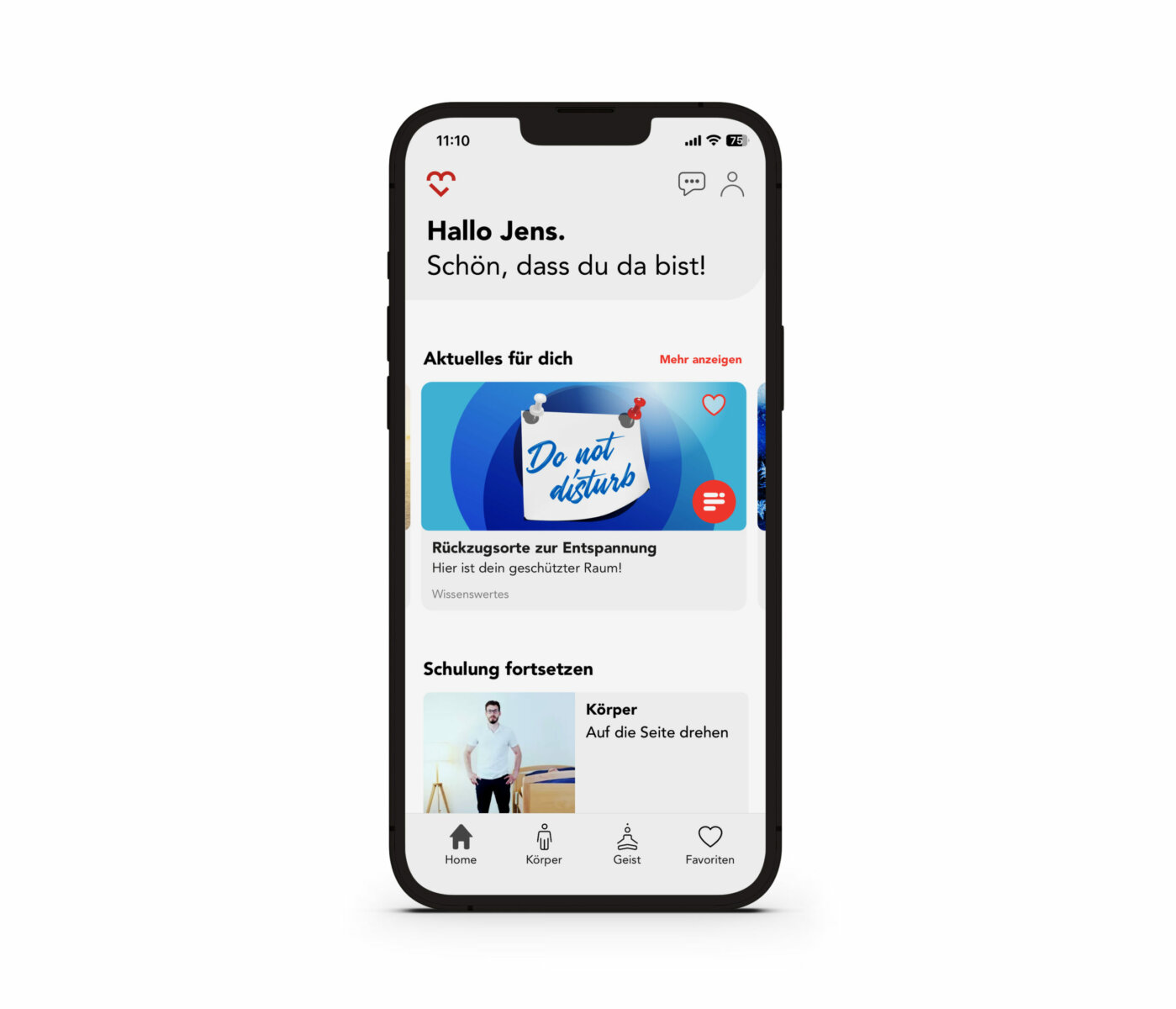Die Gesundheits-App von LifeBonus steht allen BeneVit-Mitarbeitern zur Verfügung.